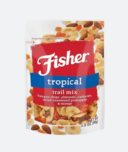 "Tropical Bliss: Fisher's Trail Mix with Exotic Fruits & Nuts"