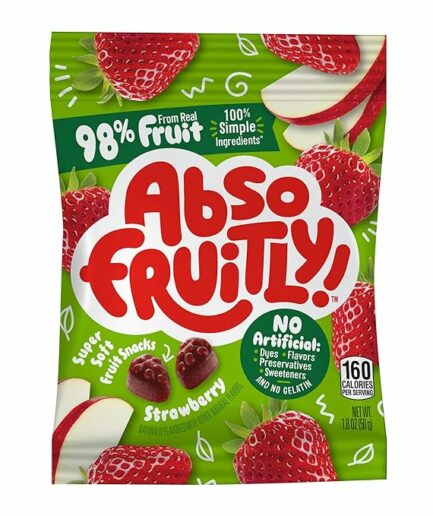 "Absofruitly! Strawberry Snacks: 98% Real Fruit Bliss"